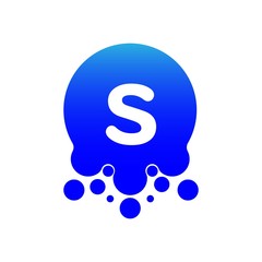 s logo with dots