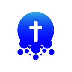 Obraz premium t logo with dots