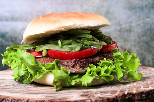 hamburguesa chilena chacarera con aji