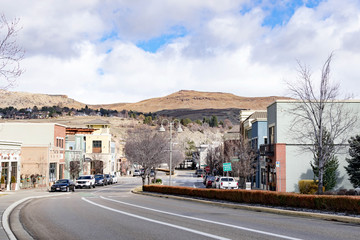Riverwalk Drive at Boise Town, Boise Idaho USA, March 30, 2020