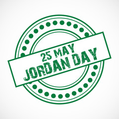 Obraz premium Vector illustration of a background a poster for Jordan Independence Day.