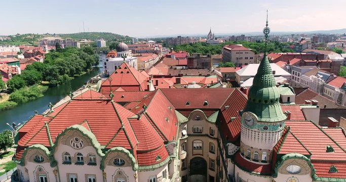 Aerial view of Black Eagle Palace Oradea Romania