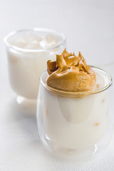 Dalgona coffee Preparation process Trend drink