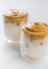 Dalgona coffee Preparation process Trend drink