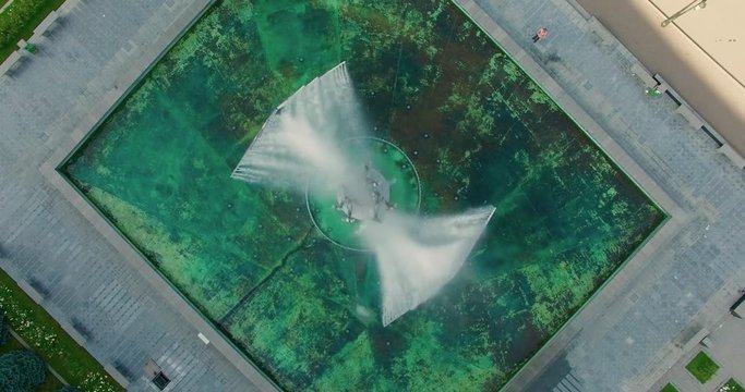 Kinetic fountain in Drobeta Turnu Severin Romania