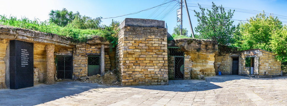 Catacombs memorial in Nerubayske, Ukraine