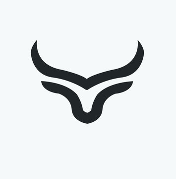 Vector bull icon for logo