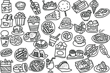 food illustration Cartoon Series 