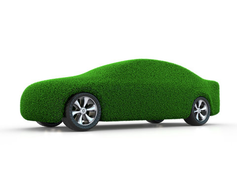 grünes umweltfreundliches Auto
