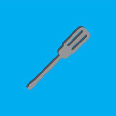 SCREWDRIVER ICON , CONSTRUCTION ICON VECTOR