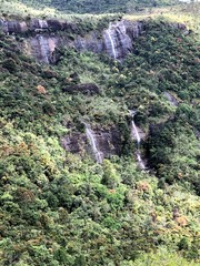 waterfall in the mountains , adams peak sri lanka
