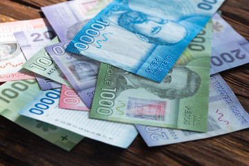 Money from Chile, Various banknotes all pesos