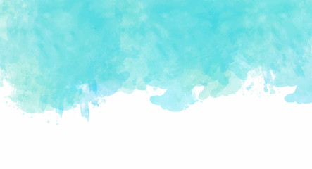 Blue watercolor background for your design, watercolor background concept, vector.