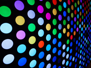 Background of colorful circle lights