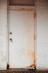 Entrance and an old rusty door