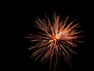 Fototapeta premium Start ins neue Jahr mit einem Feuerwerk