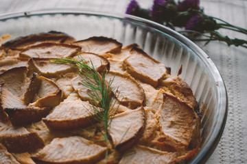 
Gâteau invisible aux pommes