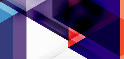 Geometric abstract background, mosaic triangle and hexagon shapes. Trendy abstract layout template for business or technology presentation, internet poster or web brochure cover, wallpaper