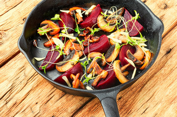 Grilled vegetable salad.