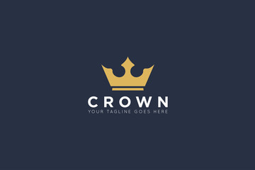 crown logo and royal icon vector illustration design template