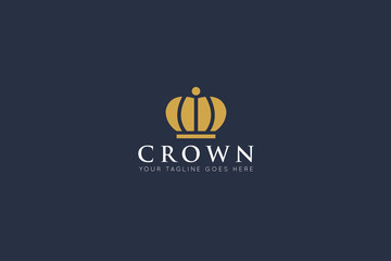 crown logo and royal icon vector illustration design template