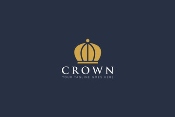 crown logo and royal icon vector illustration design template