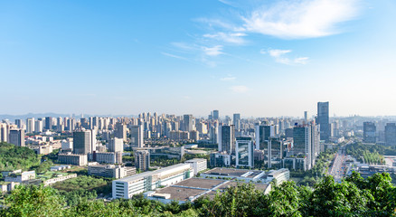 Fototapeta premium panoramic view of the city