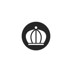 silhouette crown logo and royal icon vector illustration design template