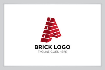 brick logo and icon vector illustration design template