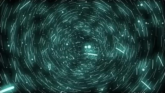4K stars animation. Abstraction Waving Backdrop. Particular cloud dust with fractal particle abstract background. Magic backdrop with flow of dust. Nigthty glitter sky with stars.