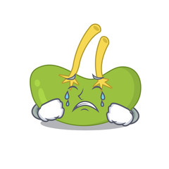 Caricature design of spleen having a sad face