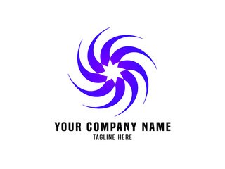 Abstract Logo Vector Gradient Propeller