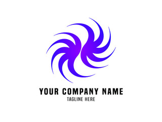 Abstract Logo Vector Gradient Propeller