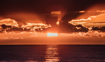 sonnenuntergang am meer