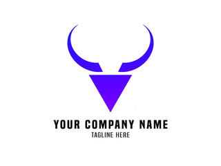 Abstract Logo Vector Gradient Blue