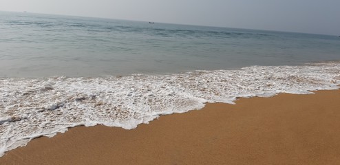 waves on the beach