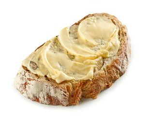 slice of bread with butter