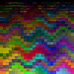 relief background of colored square tiles