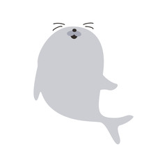 cute seal animal vector