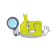 cartoon picture of pituitary Detective using tools