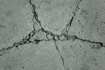 Obraz premium cracks in concrete slabs