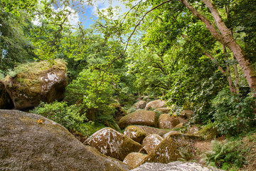 Huelgoat. Les chaos. Finist&egrave;re. Bretagne