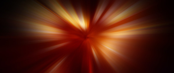 Dynamic lines of light. Light from central point. Abstract stylish background for design. Stylish background for presentation, wallpaper, banner.