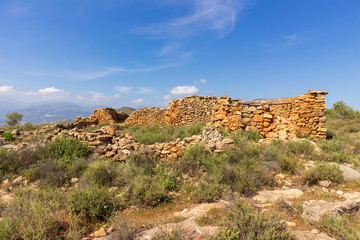ruins of an old house in La Alpujarra (Spain)