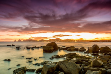 atardecer colorido