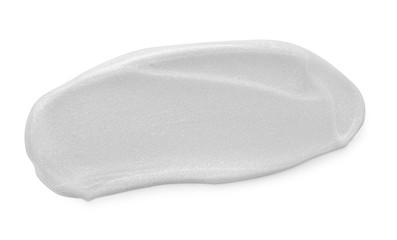 Smeared soft cream isolated