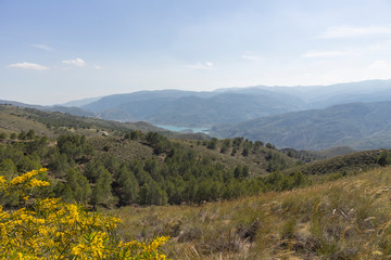 Fototapeta na wymiar mountainous area of ​​La Alpujarra in southern Spain