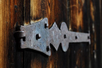 Wooden highland house gate ...