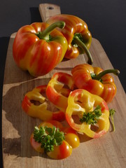 Geschnittene Tigerpaprika