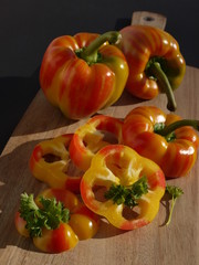 Geschnittene Tigerpaprika
